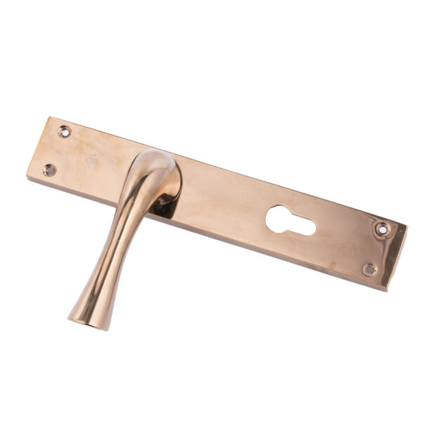 Solid Brass Plate Door Handle PVD Gold PVD Rose Gold Matt SSF Matt Graphite Matt Antique